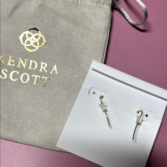 Kendra Scott Purple & Pink Heart Drop Earrings NWT - Picture 4 of 5
